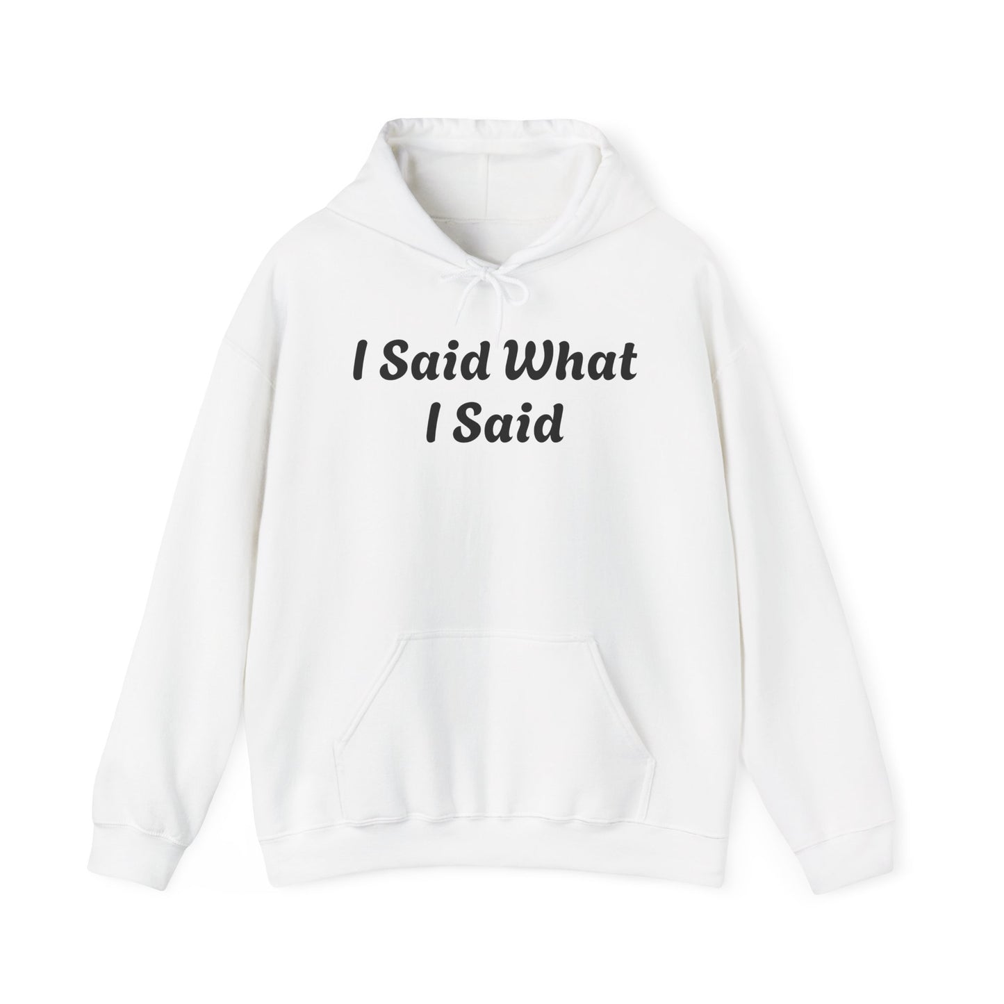 I Said What I Said Hooded Sweatshirt