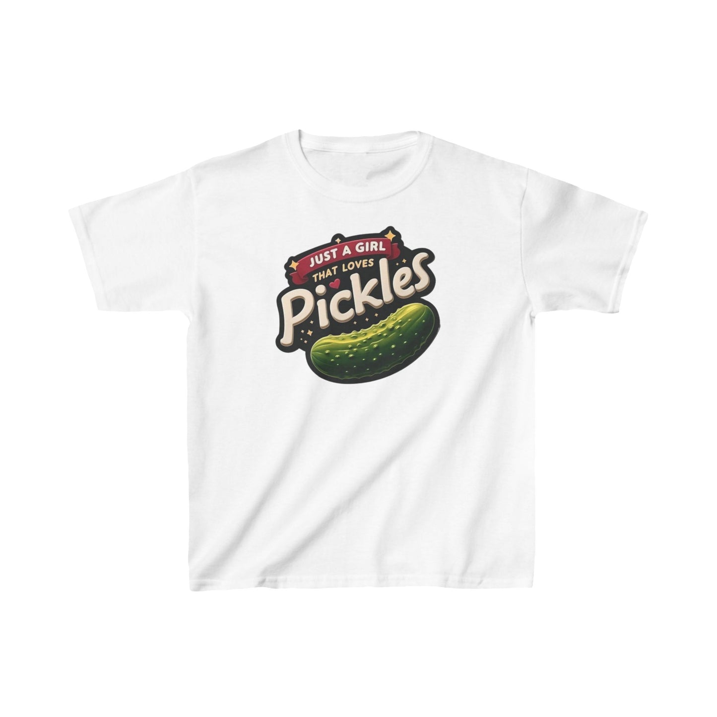 Just A Girl That Loves Pickles Kids Short Sleeve Shirt