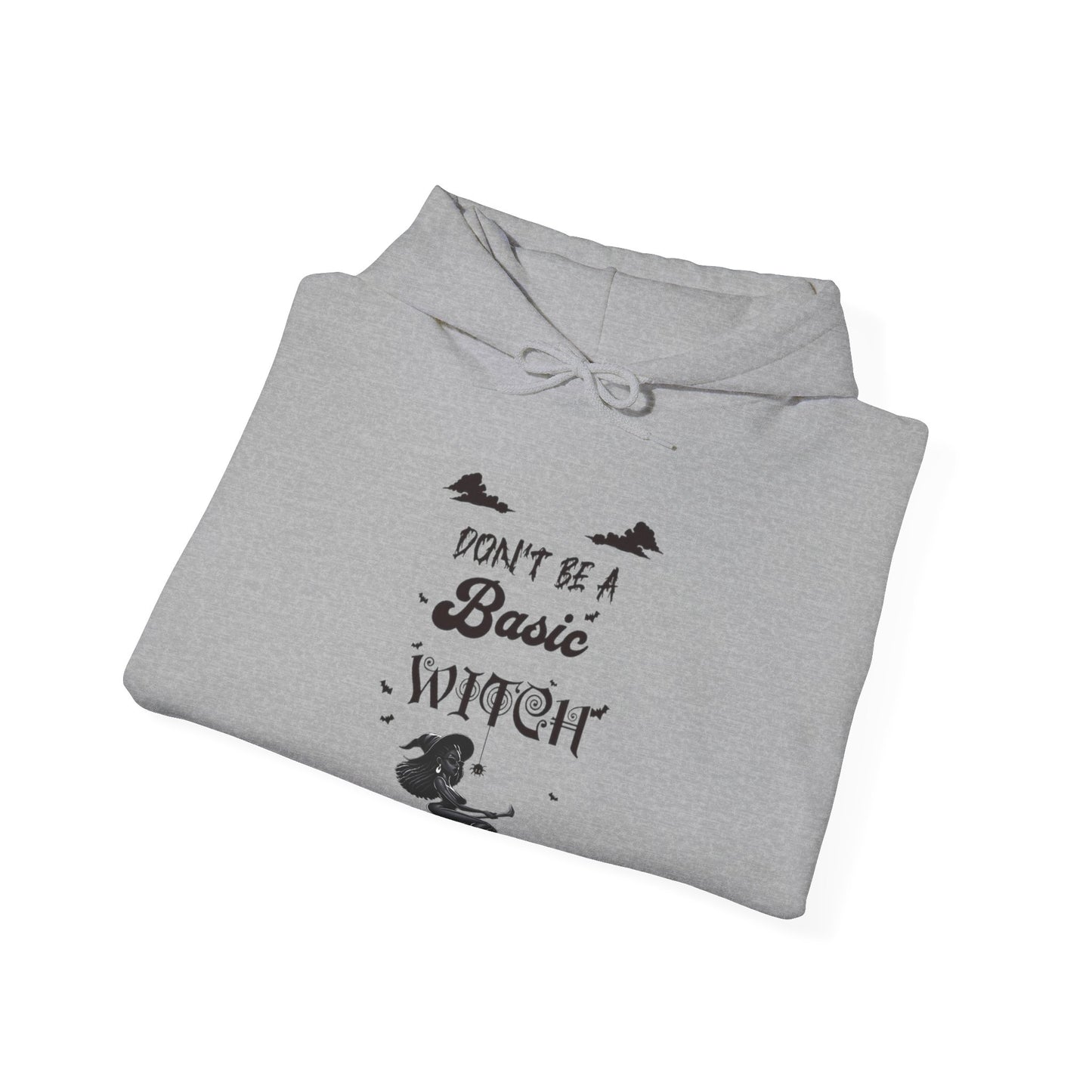 Not Your Basic Flying Witch w/ Tied Up Locs Hooded Sweatshirt
