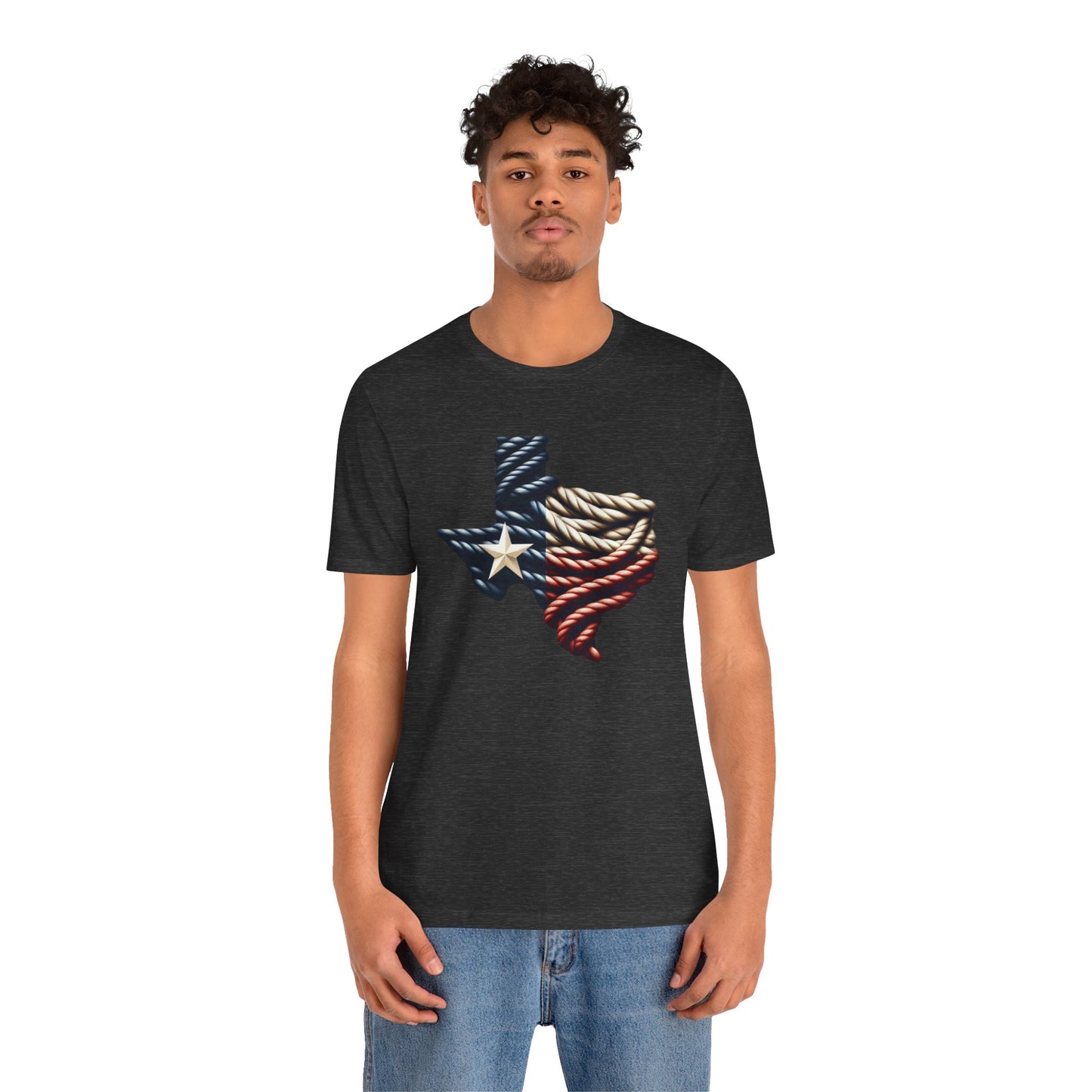 Texas Flag Rope Style Short Sleeve Shirt