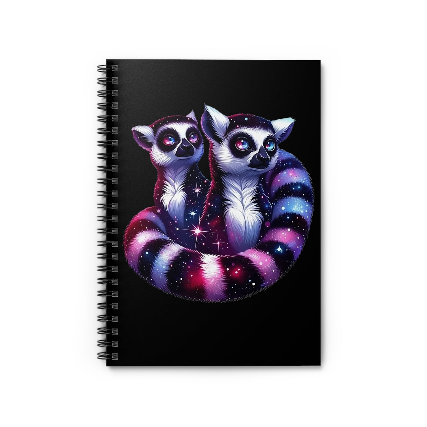 Two Galaxy Lemurs Spiral Notebook - Ruled Line