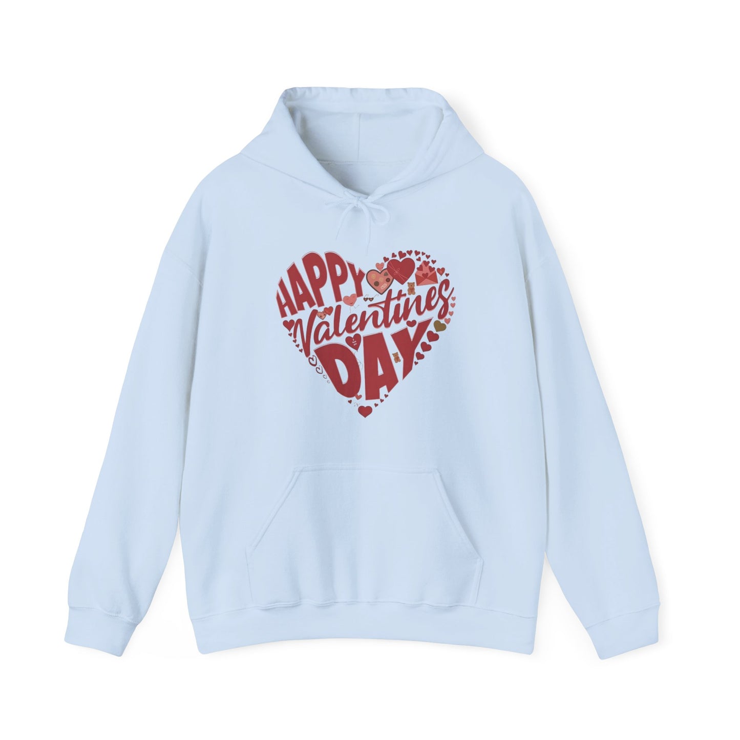 Happy Valentine's Day in a Heart Sweatshirt