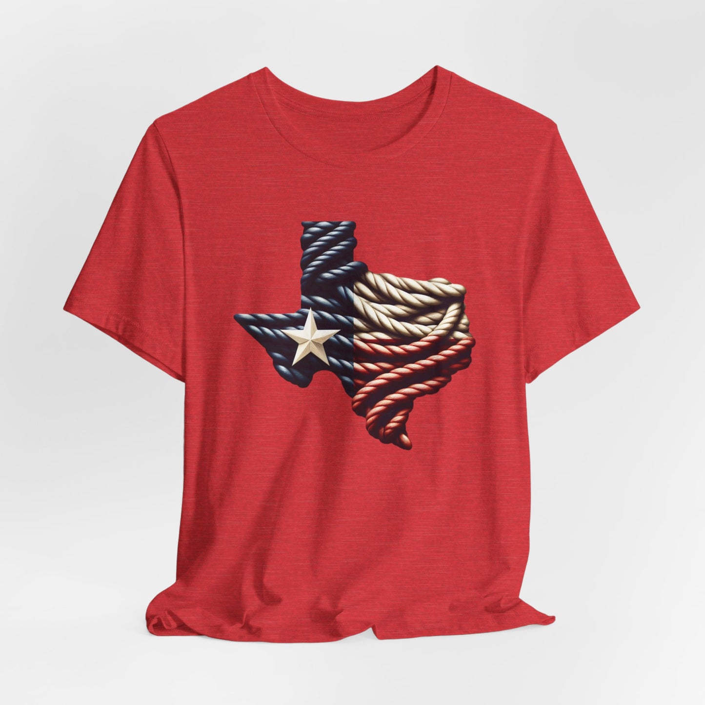 Texas Flag Rope Style Short Sleeve Shirt