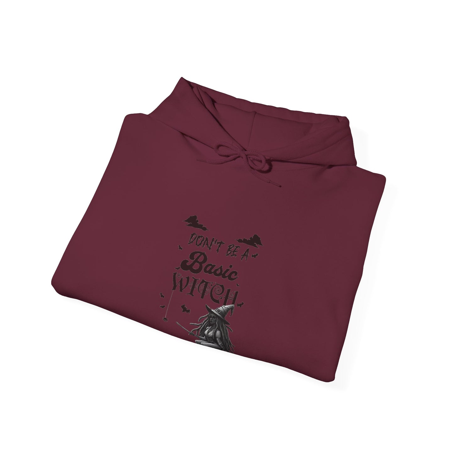 Not Your Basic Flying Witch w/ Wild Locs Hooded Sweatshirt