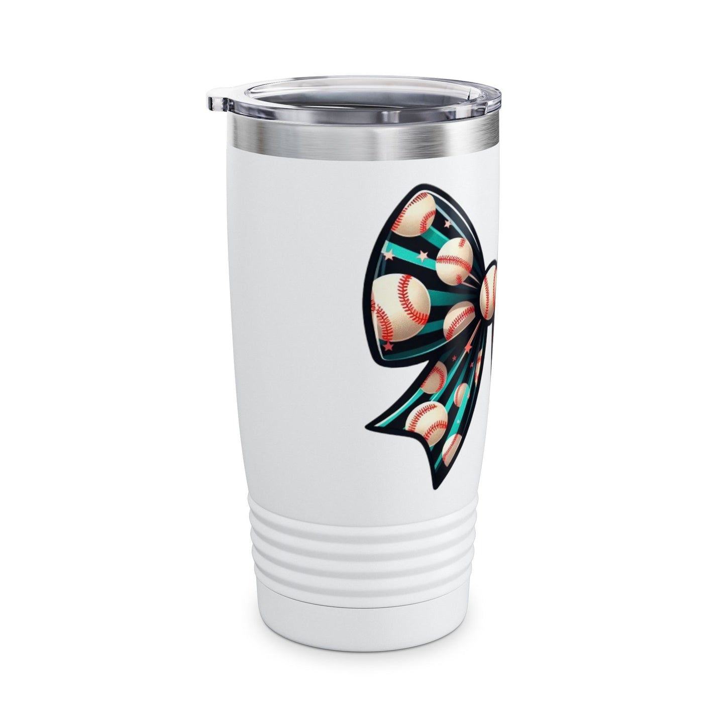 Baseball Prize Bow Stainless Steel Tumbler 20oz