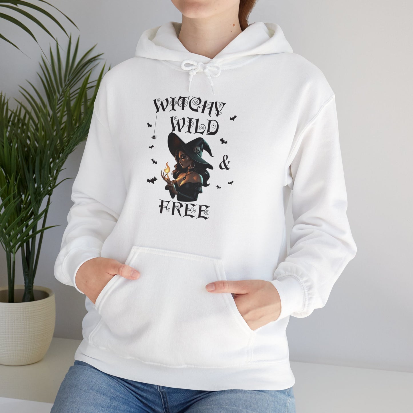 Witchy Wild & Free w/ Flame Hooded Sweatshirt