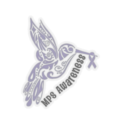 Hummingbird MPS Awareness Cut-Out Sticker