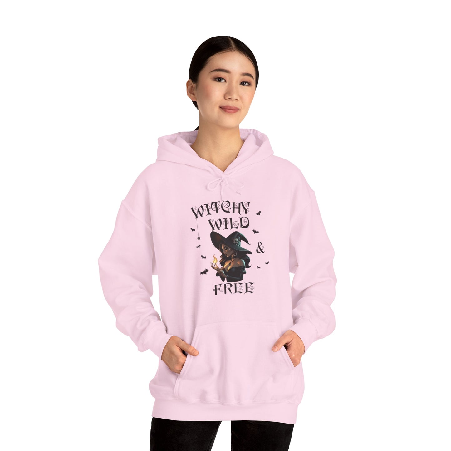 Witchy Wild & Free w/ Flame Hooded Sweatshirt