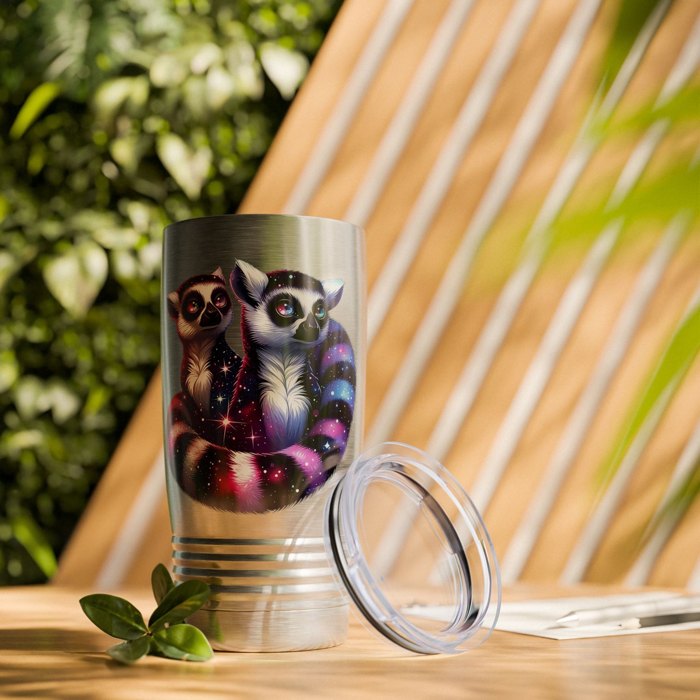 Two Galaxy Lemurs Stainless Steel Tumbler 20oz