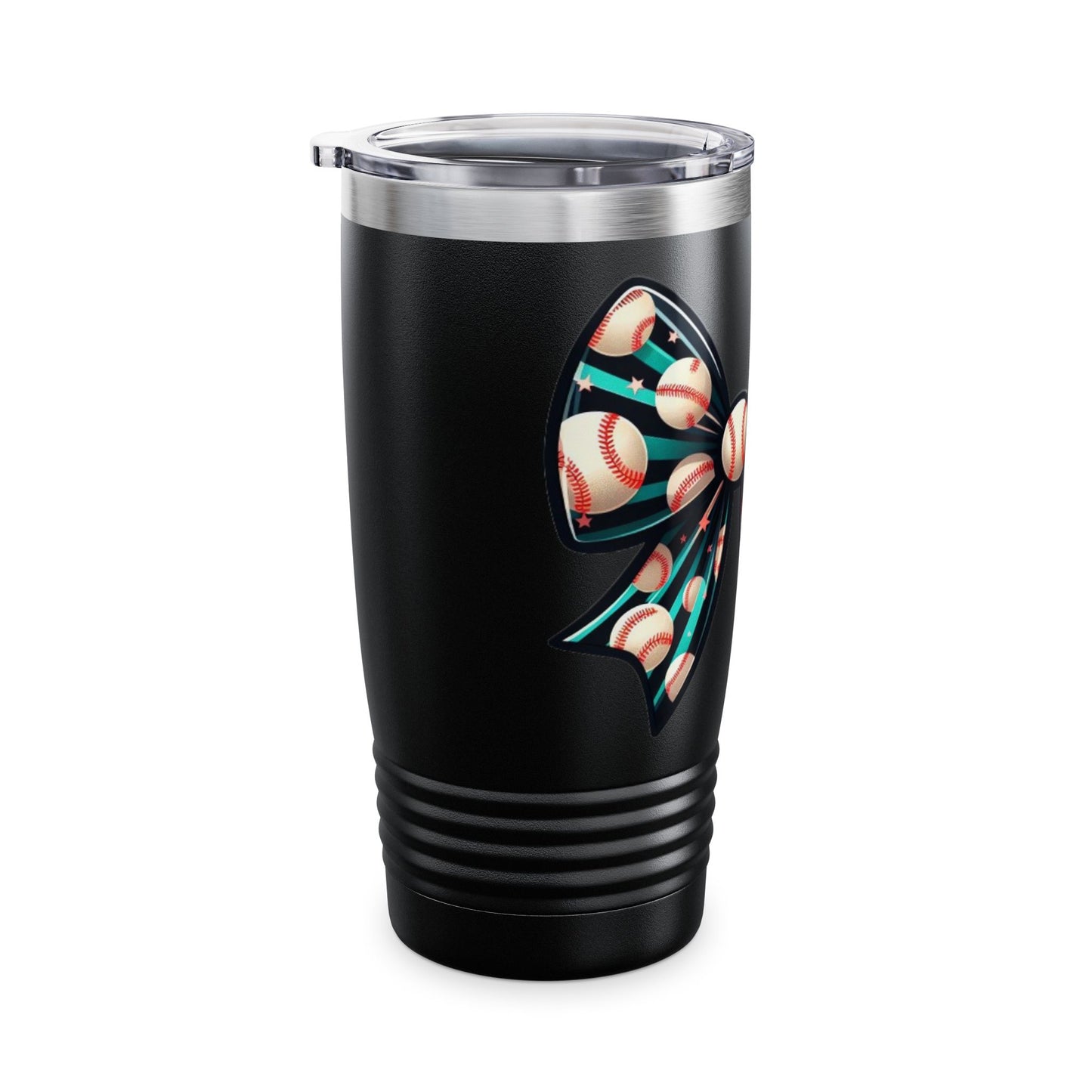 Baseball Prize Bow Stainless Steel Tumbler 20oz