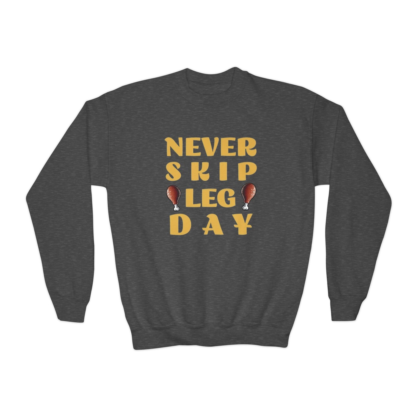 Never Skip Leg Day Kids Sweatshirt