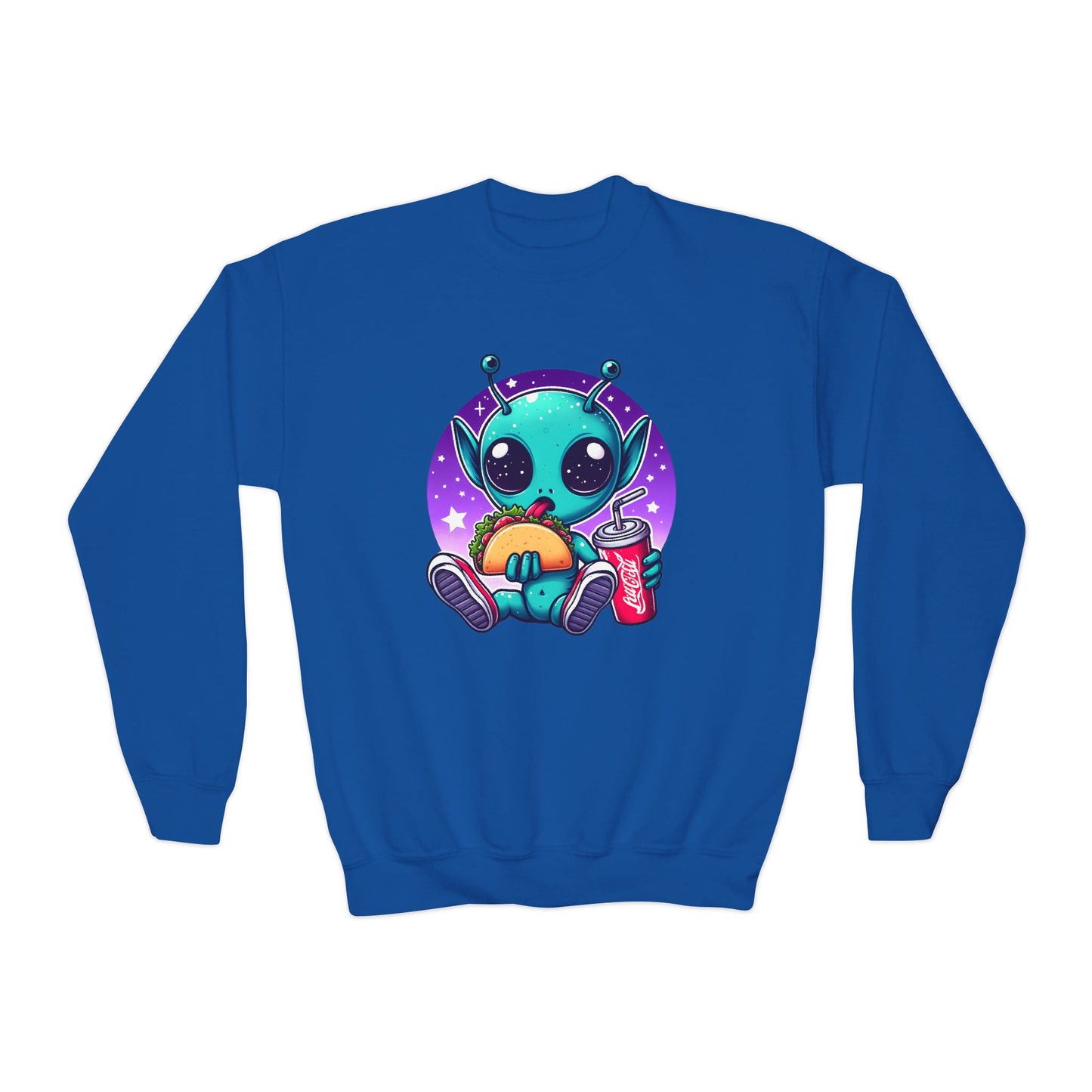 Extraterrestrial Taco Tuesday Kids Sweatshirt