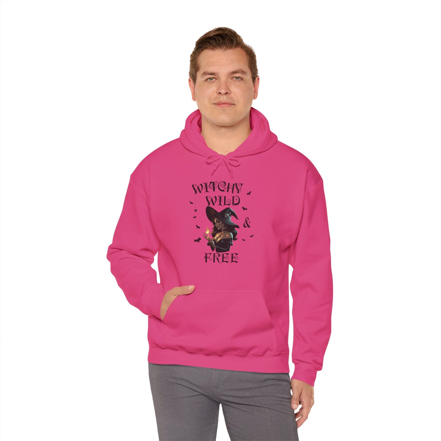 Witchy Wild & Free w/ Flame Hooded Sweatshirt