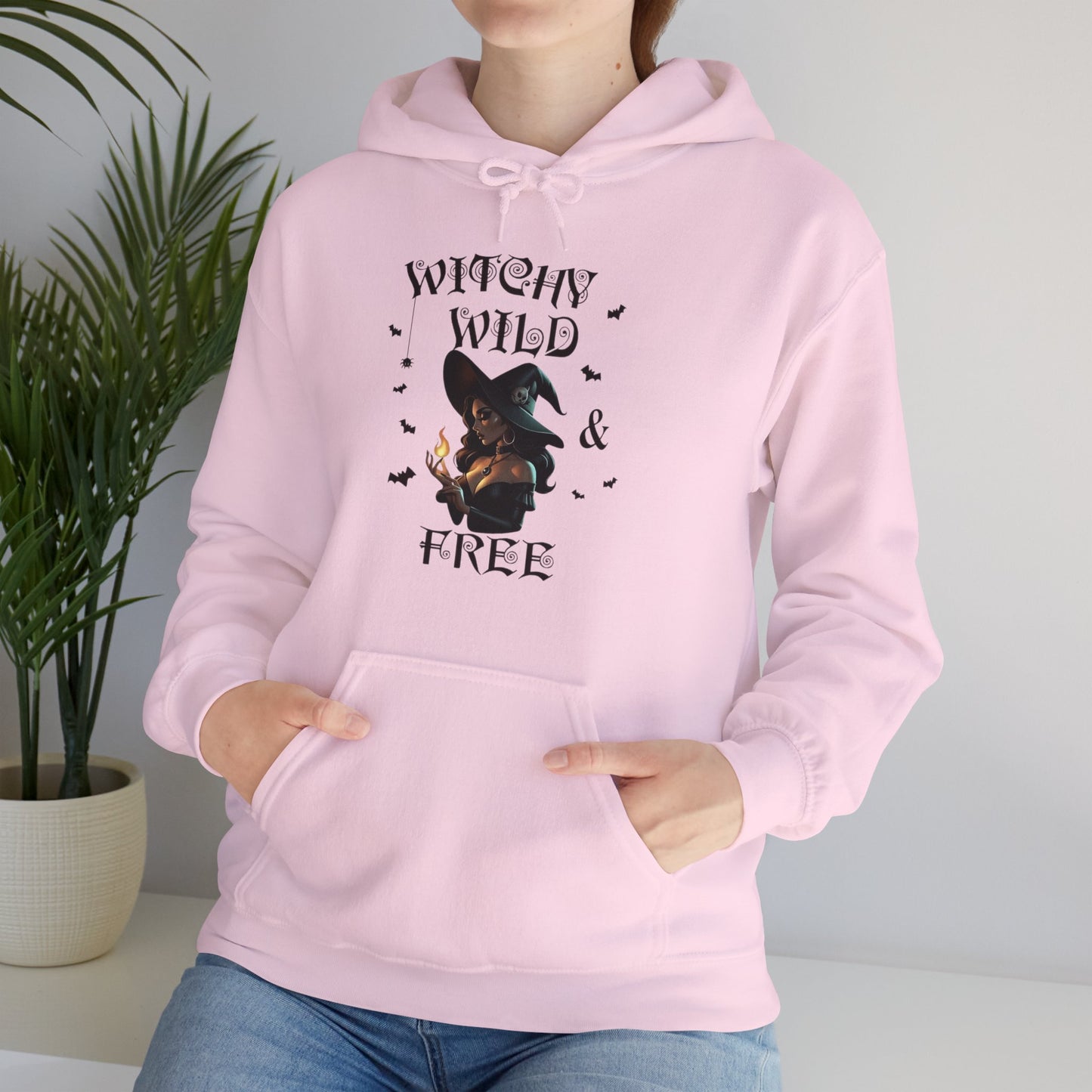 Witchy Wild & Free w/ Flame Hooded Sweatshirt