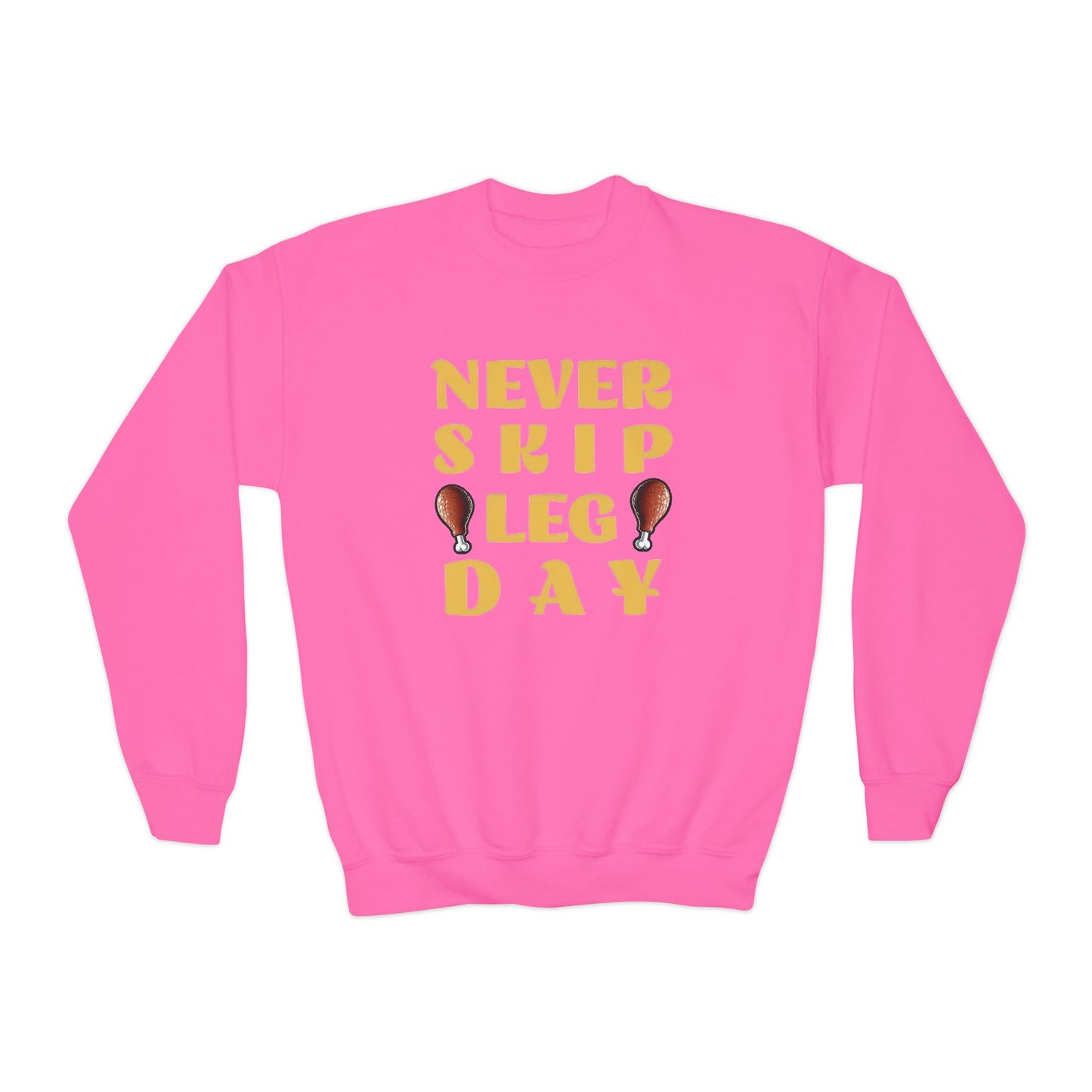 Never Skip Leg Day Kids Sweatshirt