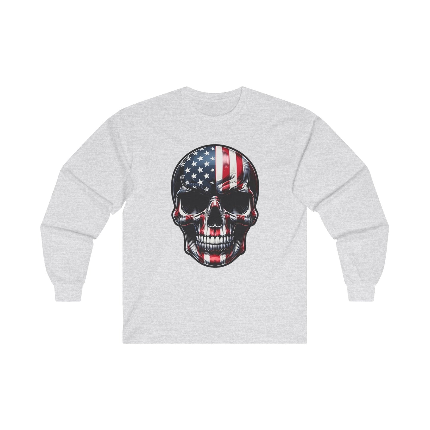 Skull, Stars & Stripes Long Sleeve Shirt