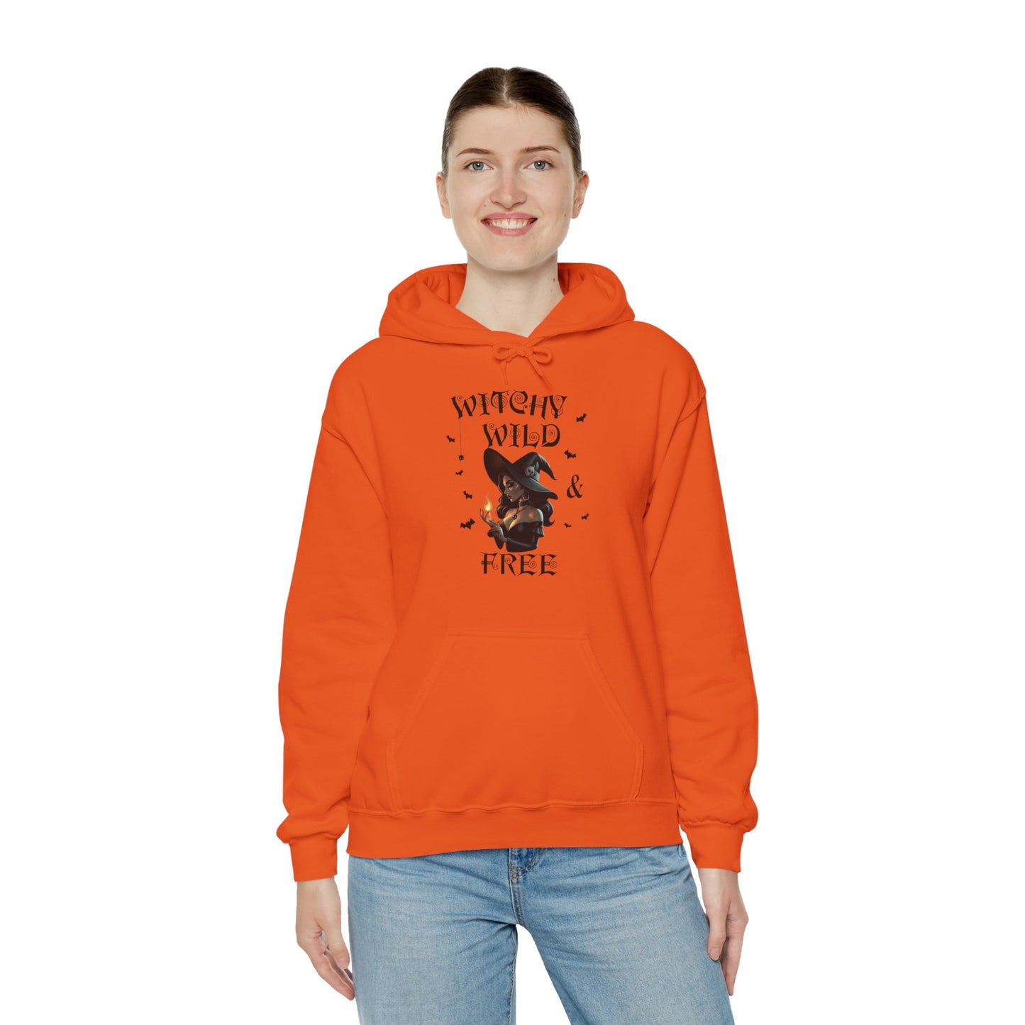 Witchy Wild & Free w/ Flame Hooded Sweatshirt
