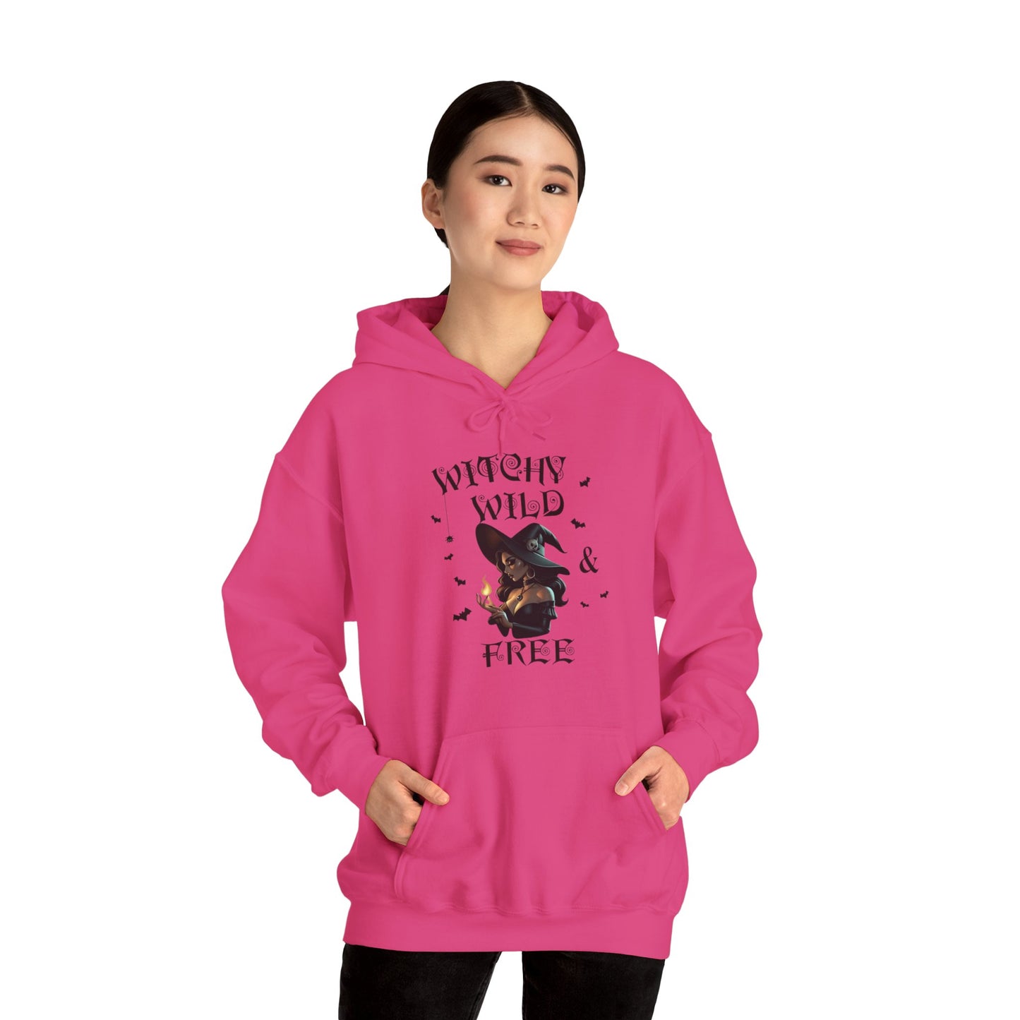 Witchy Wild & Free w/ Flame Hooded Sweatshirt