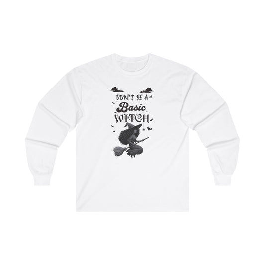 Not Your Basic Flying Witch Long Sleeve Shirt