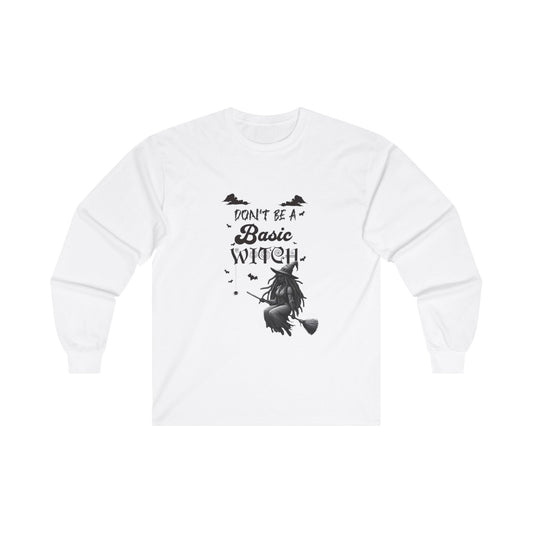 Not Your Basic Flying Witch Long Sleeve Shirt
