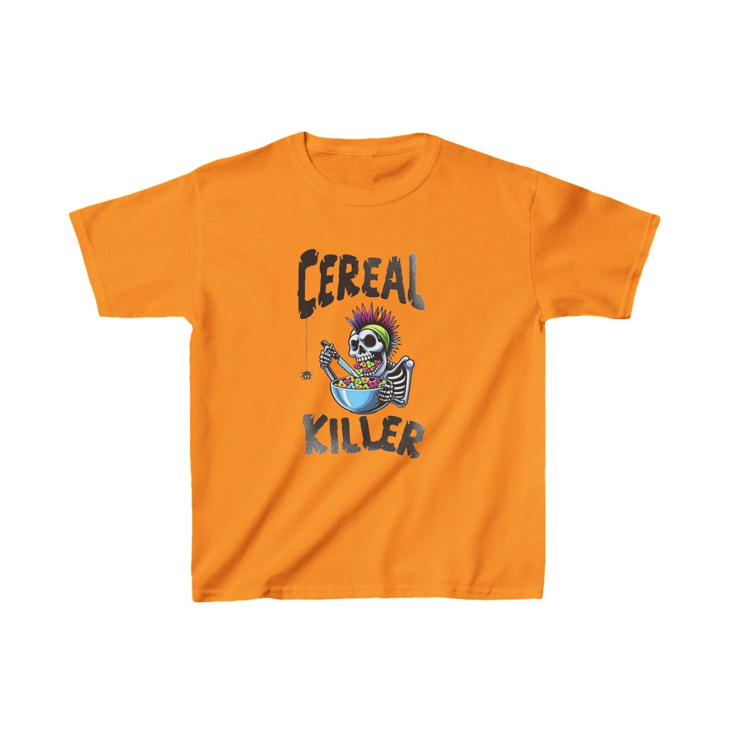 Skeleton Cereal Killer Kids Short Sleeve Shirt