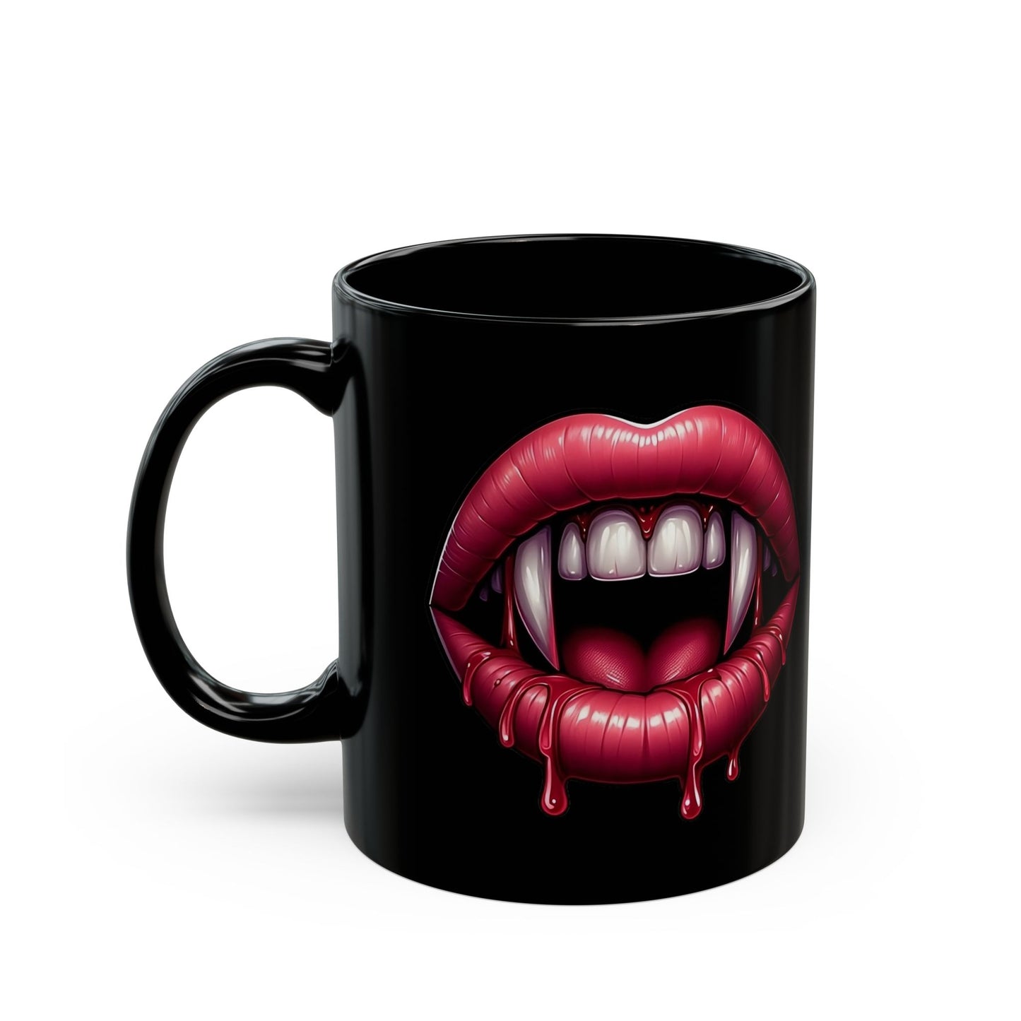Bloody Vampire Teeth Ceramic Mug (11oz & 15oz)