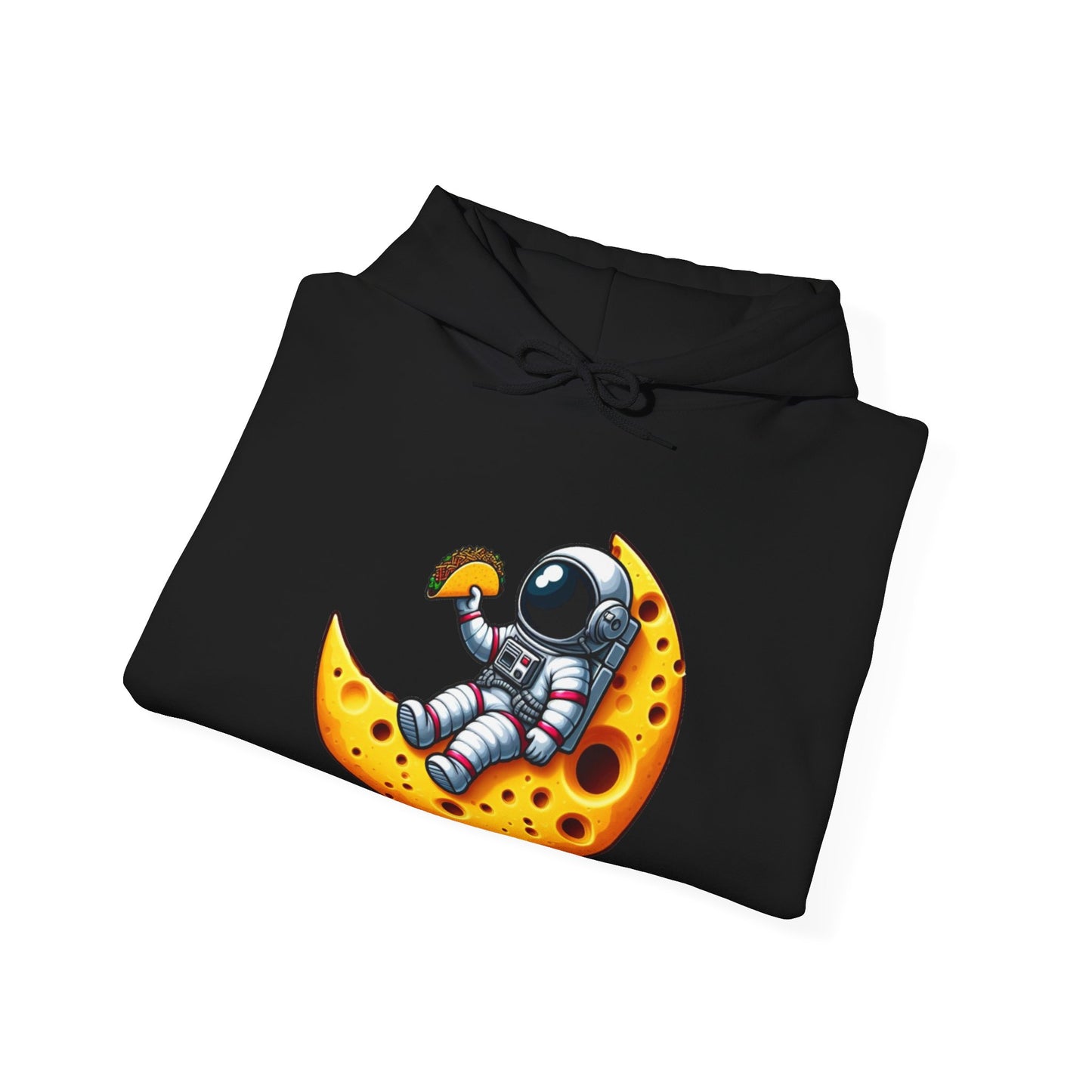 Astronaut On Cheese Moon Hooded Sweatshirt