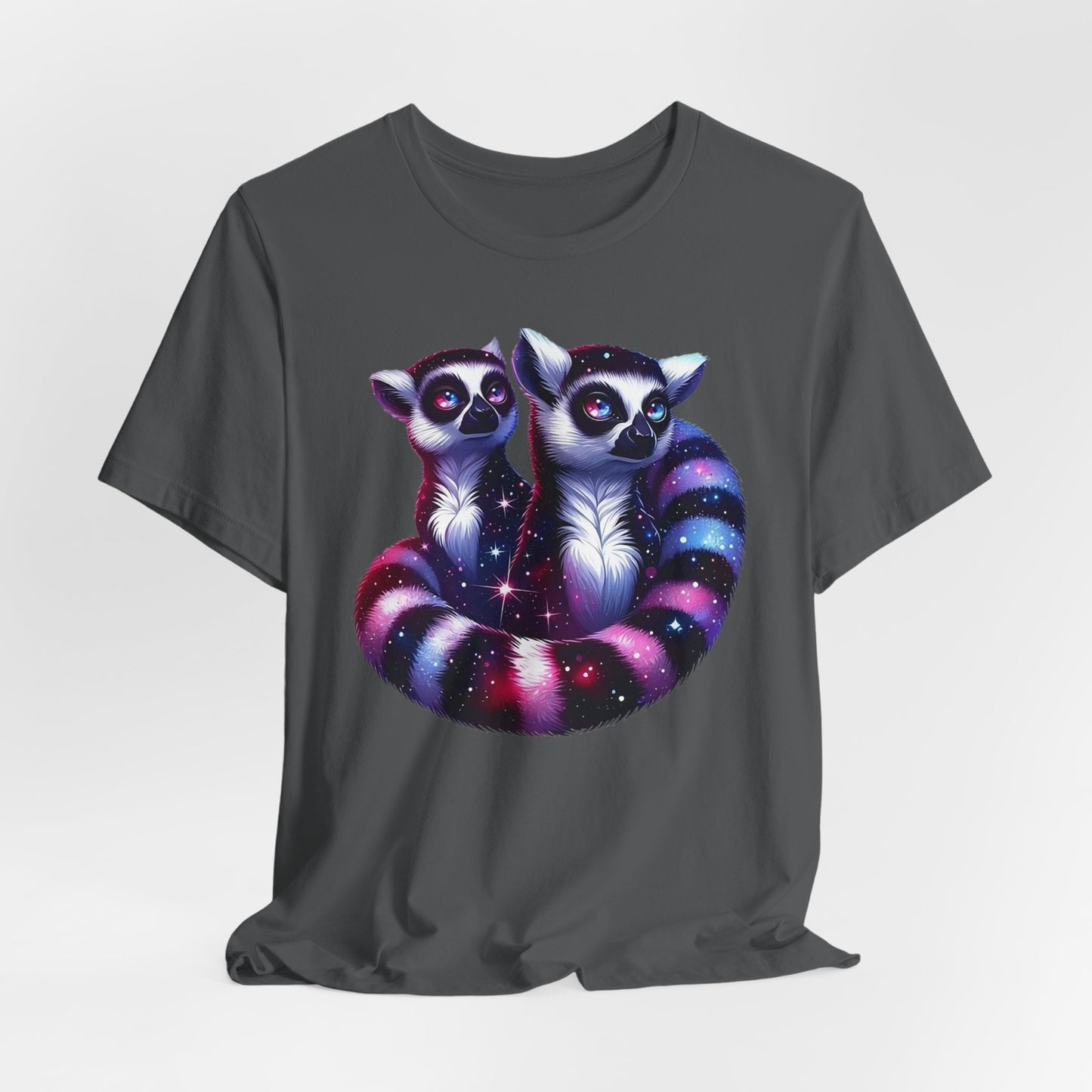 Two Galaxy Lemurs Short Sleeve Shirt