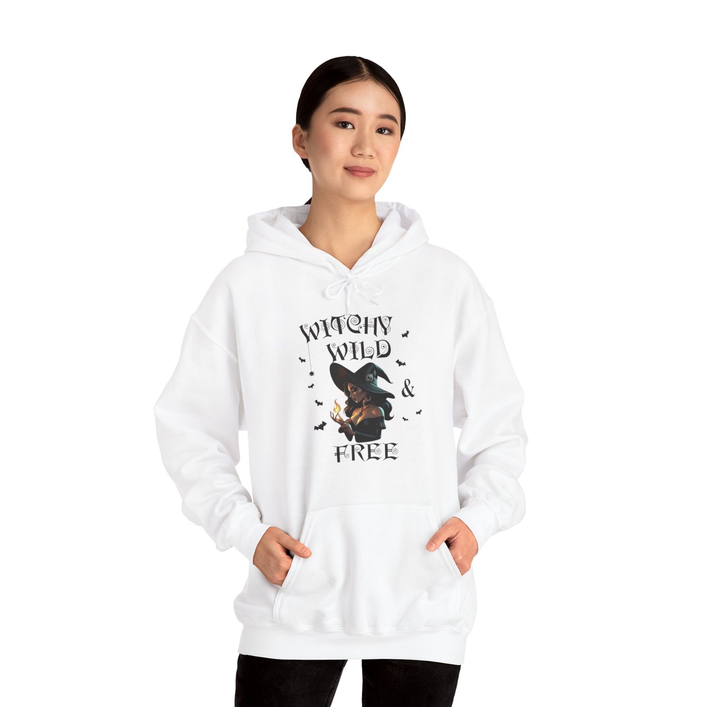 Witchy Wild & Free w/ Flame Hooded Sweatshirt
