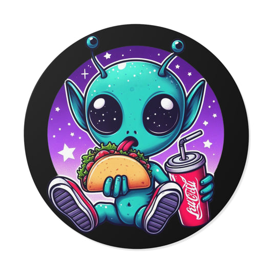 Extraterrestrial Taco Tuesday Vinyl Sticker