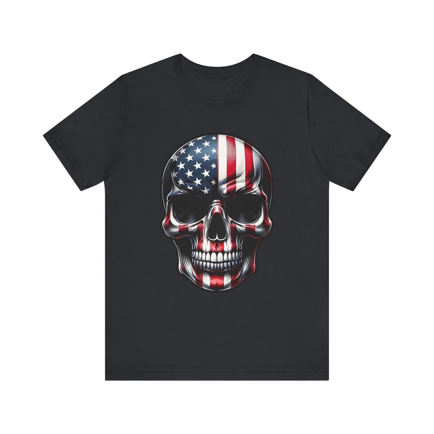 Skull, Stars & Stripes Short Sleeve Shirt