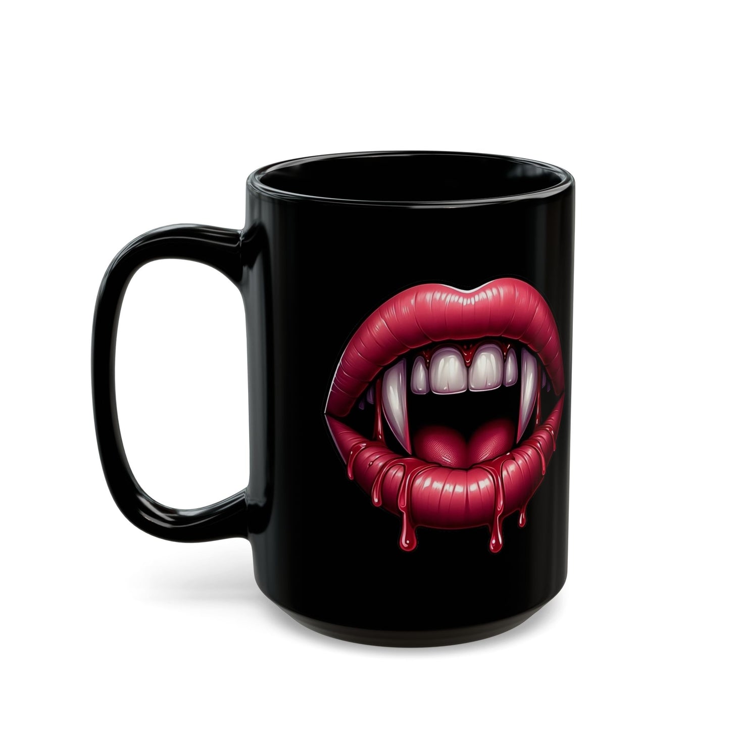 Bloody Vampire Teeth Ceramic Mug (11oz & 15oz)