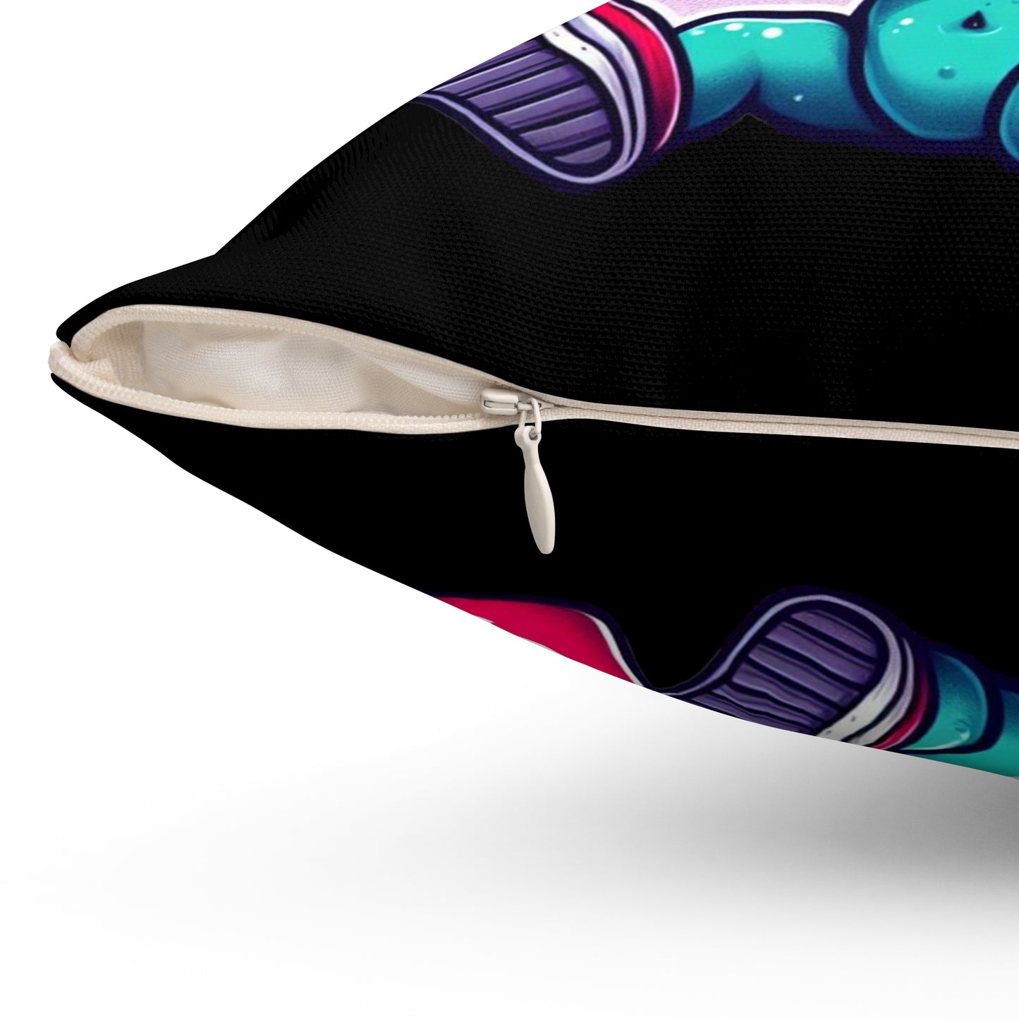 Extraterrestrial Taco Tuesday Square Pillow