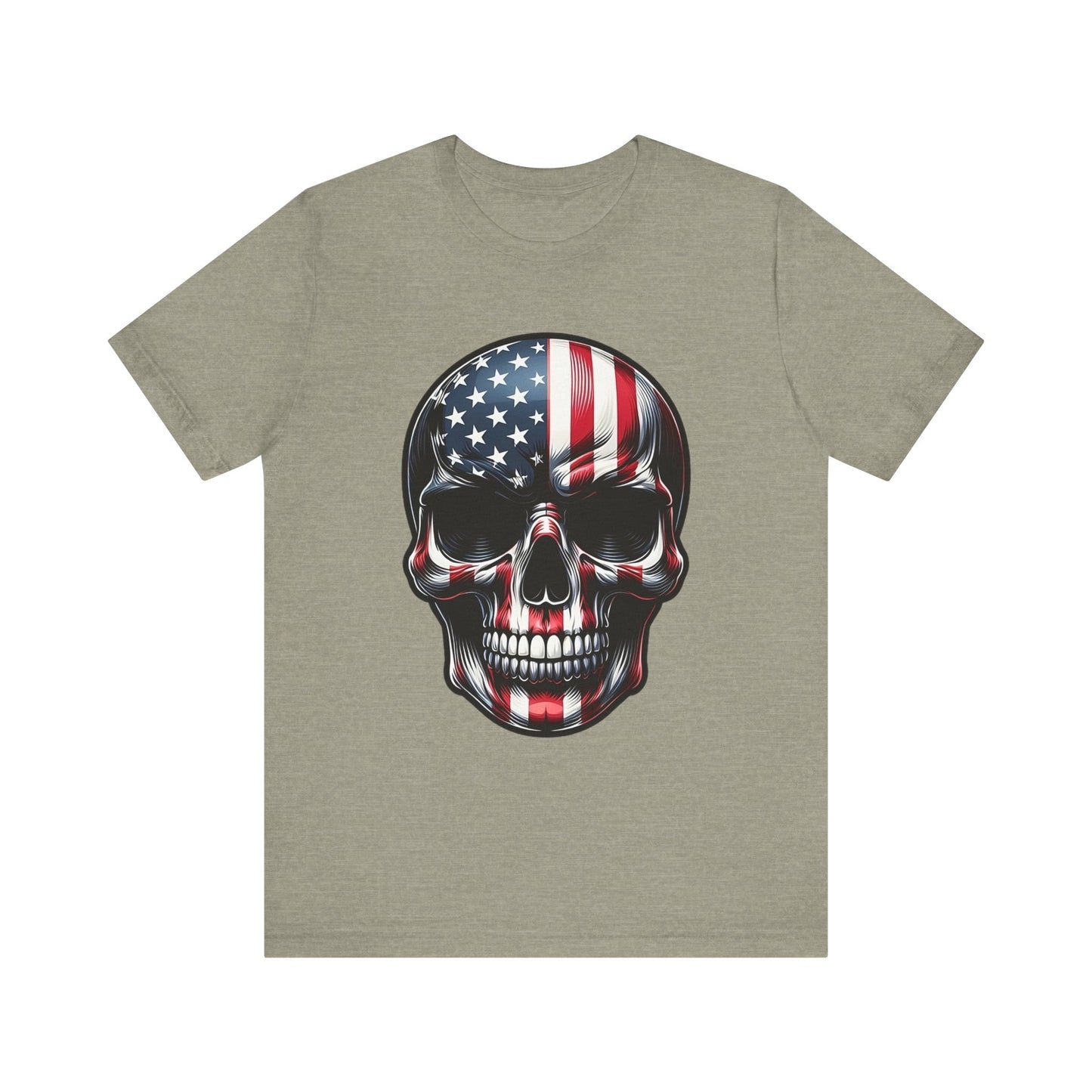 Skull, Stars & Stripes Short Sleeve Shirt