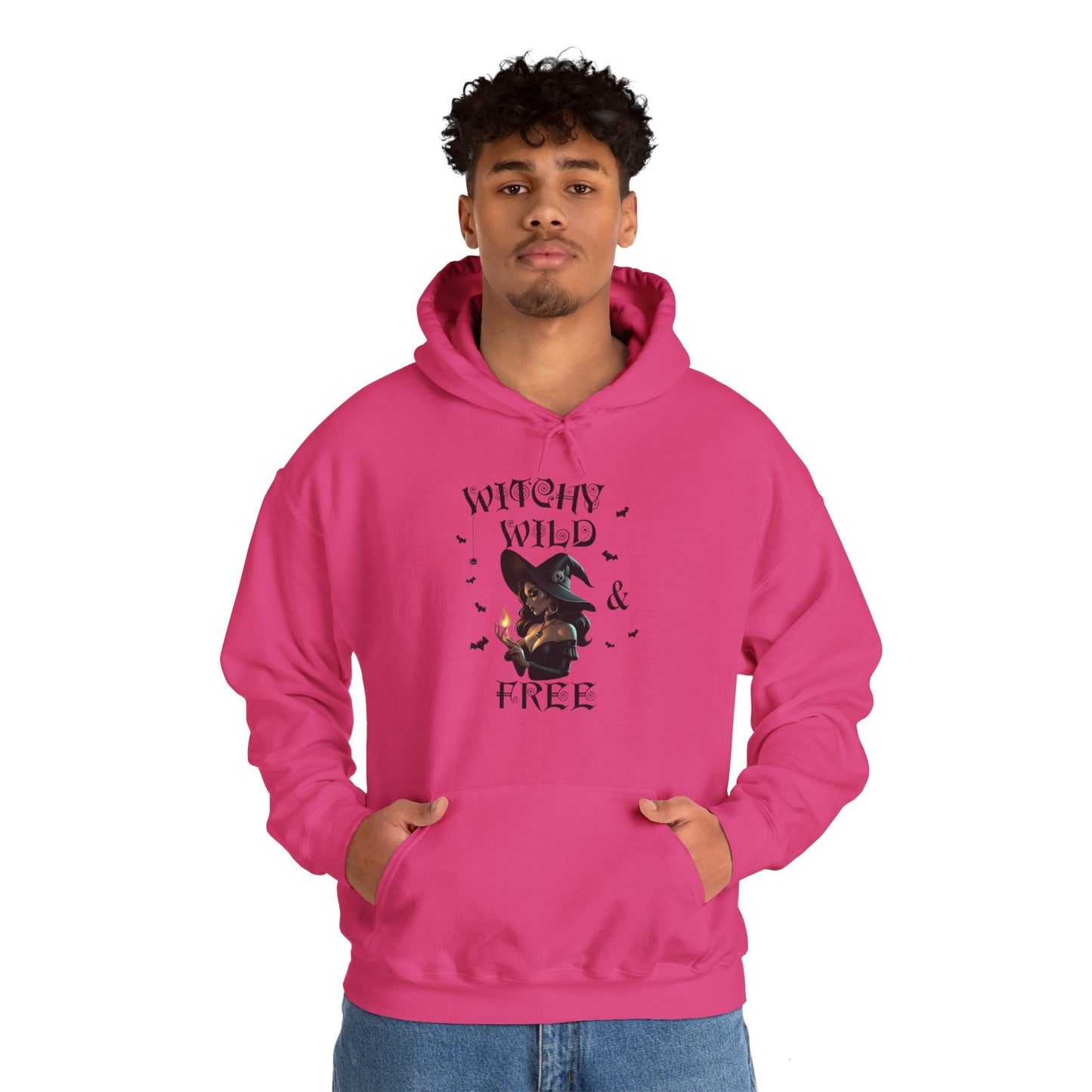 Witchy Wild & Free w/ Flame Hooded Sweatshirt