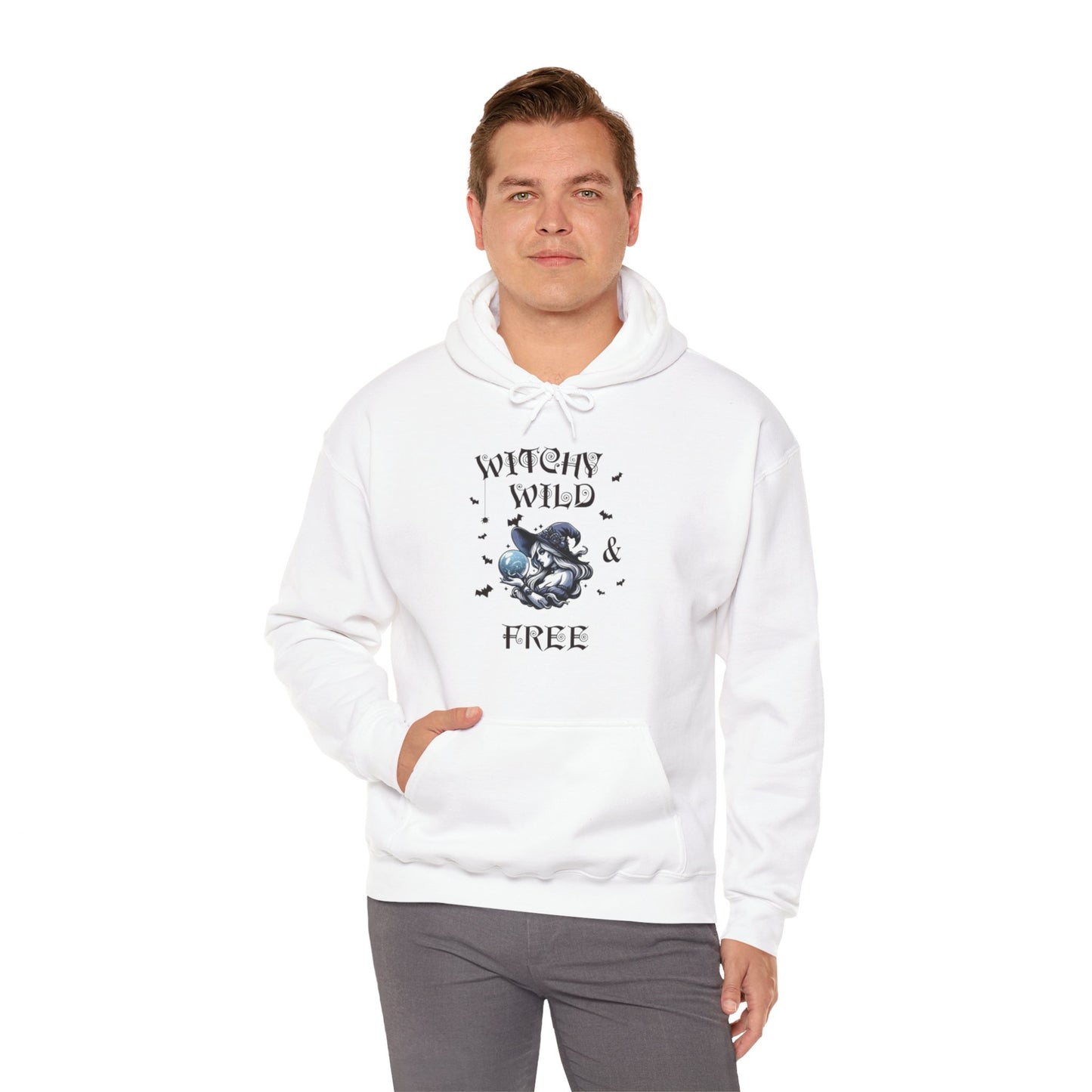 Witchy Wild & Free w/ Crystal Ball Hooded Sweatshirt