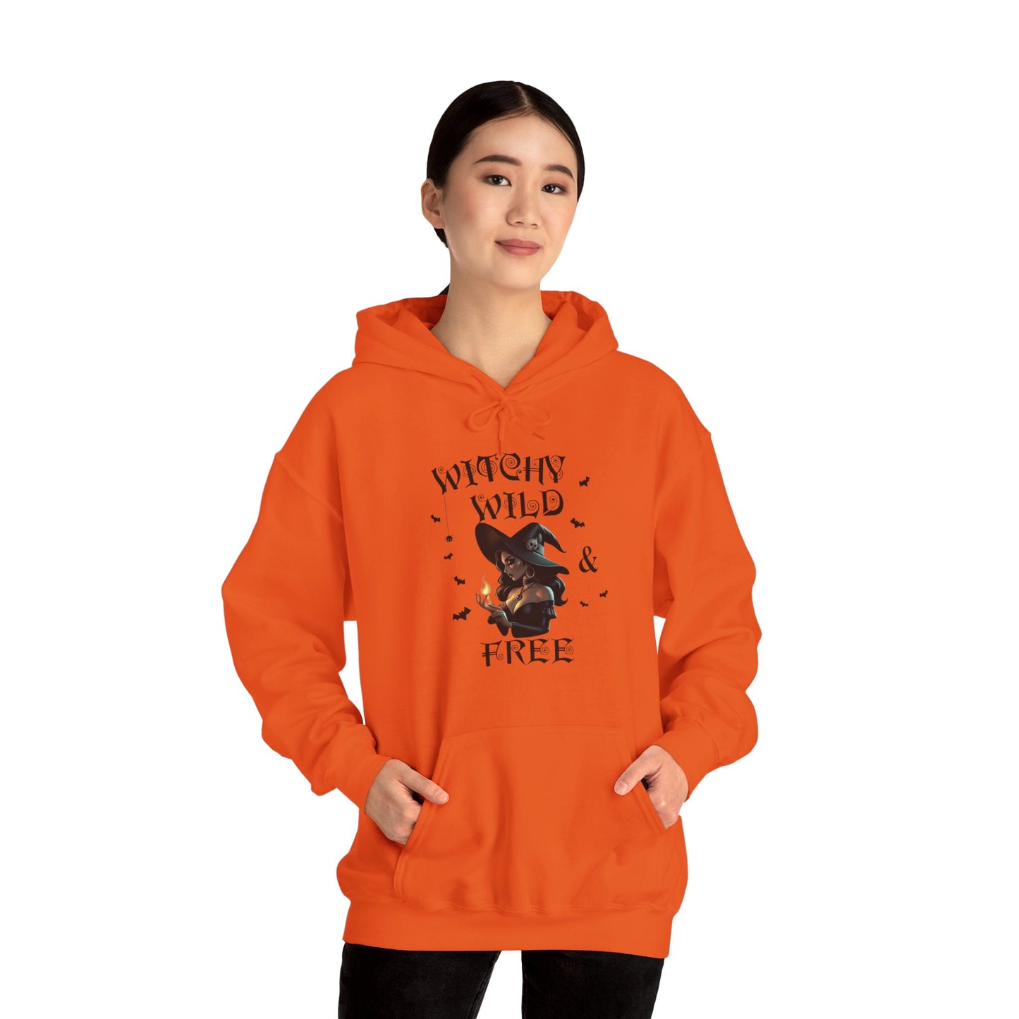 Witchy Wild & Free w/ Flame Hooded Sweatshirt
