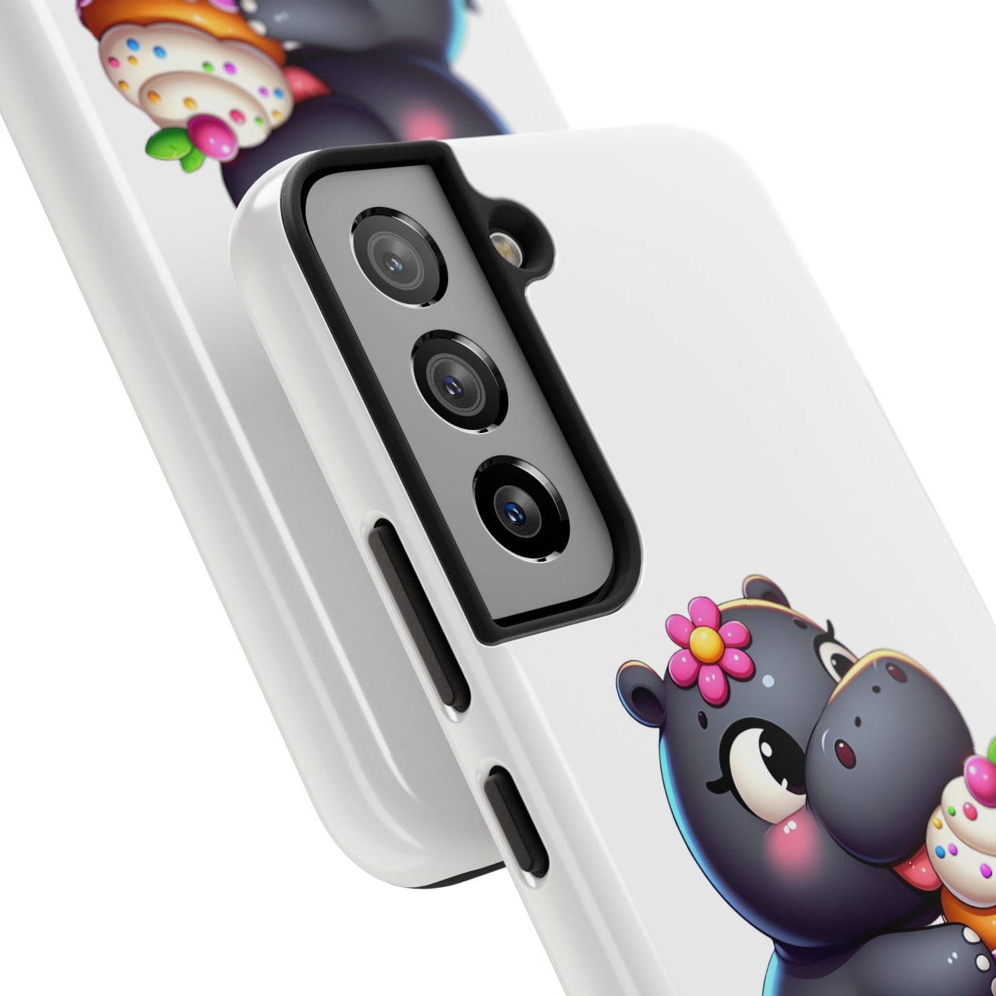 Hungry Hungry Cute Cupcake Hippo Phone Case