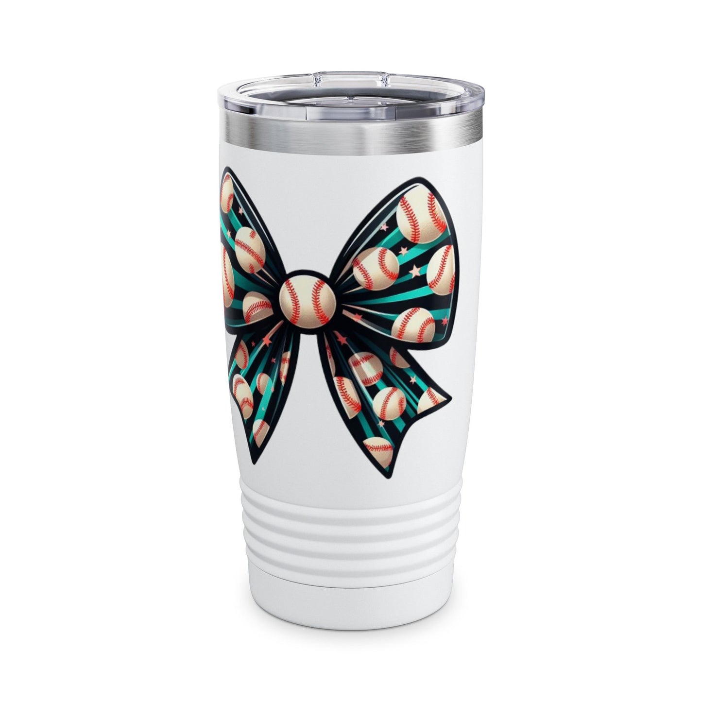 Baseball Prize Bow Stainless Steel Tumbler 20oz