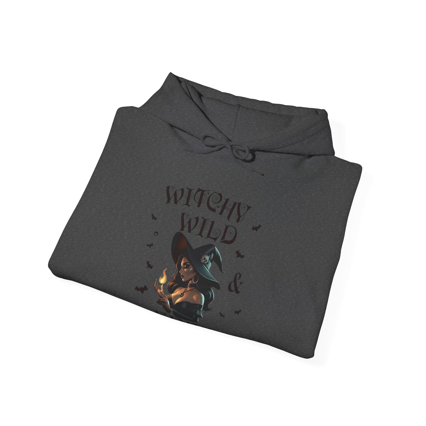 Witchy Wild & Free w/ Flame Hooded Sweatshirt