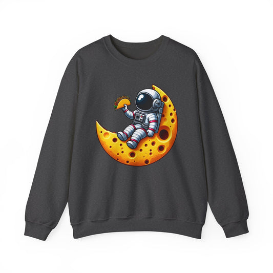 Astronaut on Cheese Moon Sweatshirt