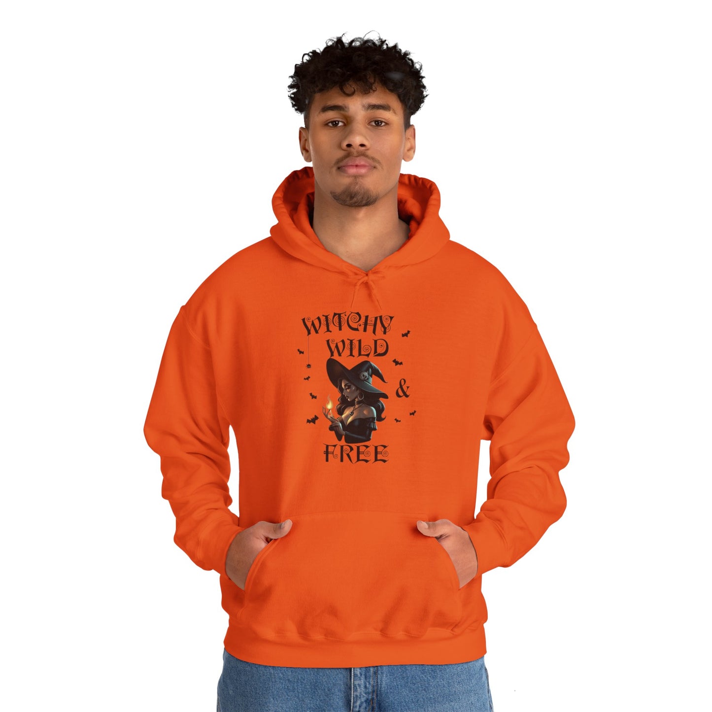 Witchy Wild & Free w/ Flame Hooded Sweatshirt