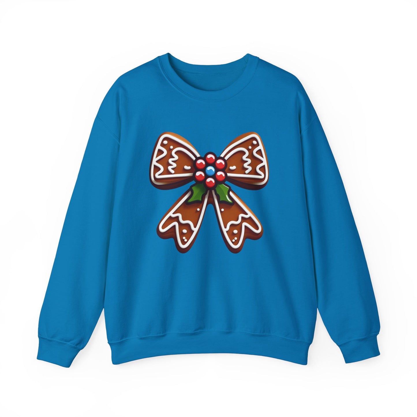 Holly and Gingerbread Bow Sweatshirt