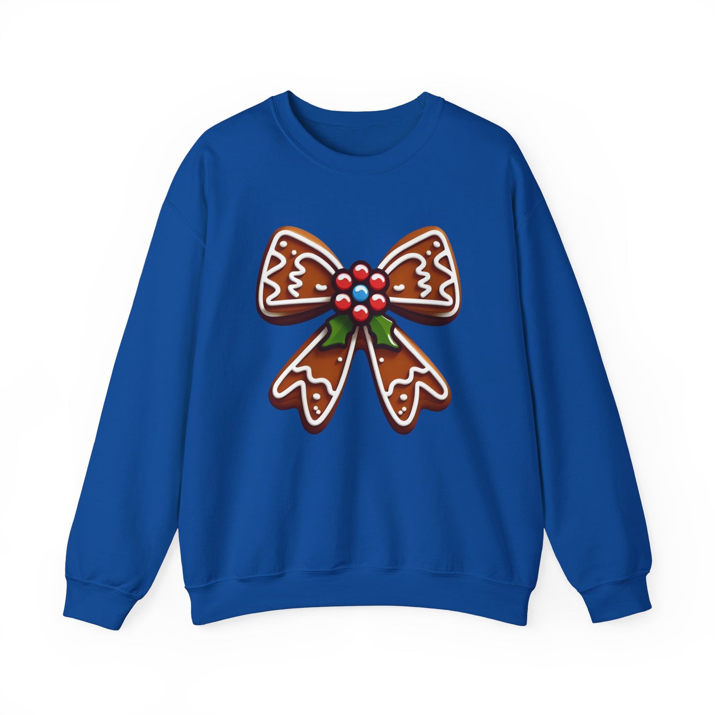 Holly and Gingerbread Bow Sweatshirt