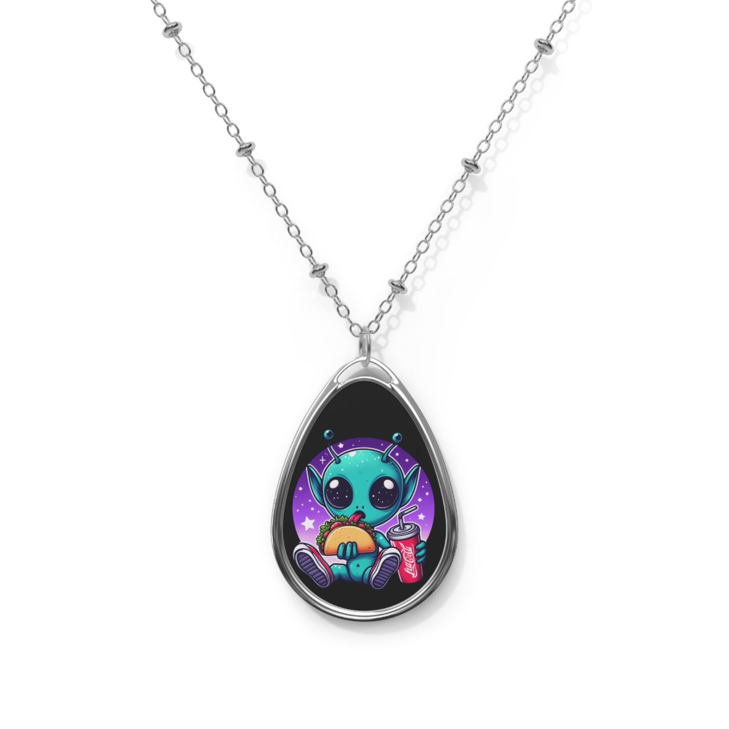 Extraterrestrial Taco Tuesday Pendant Necklace