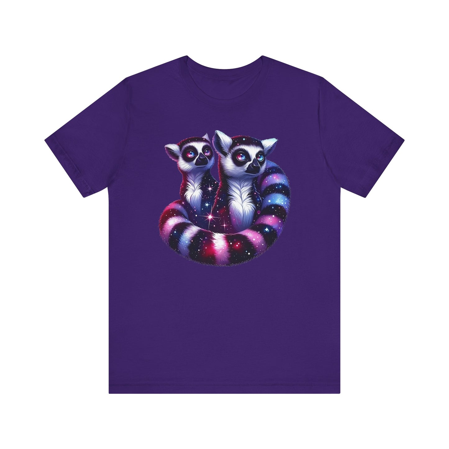 Two Galaxy Lemurs Short Sleeve Shirt