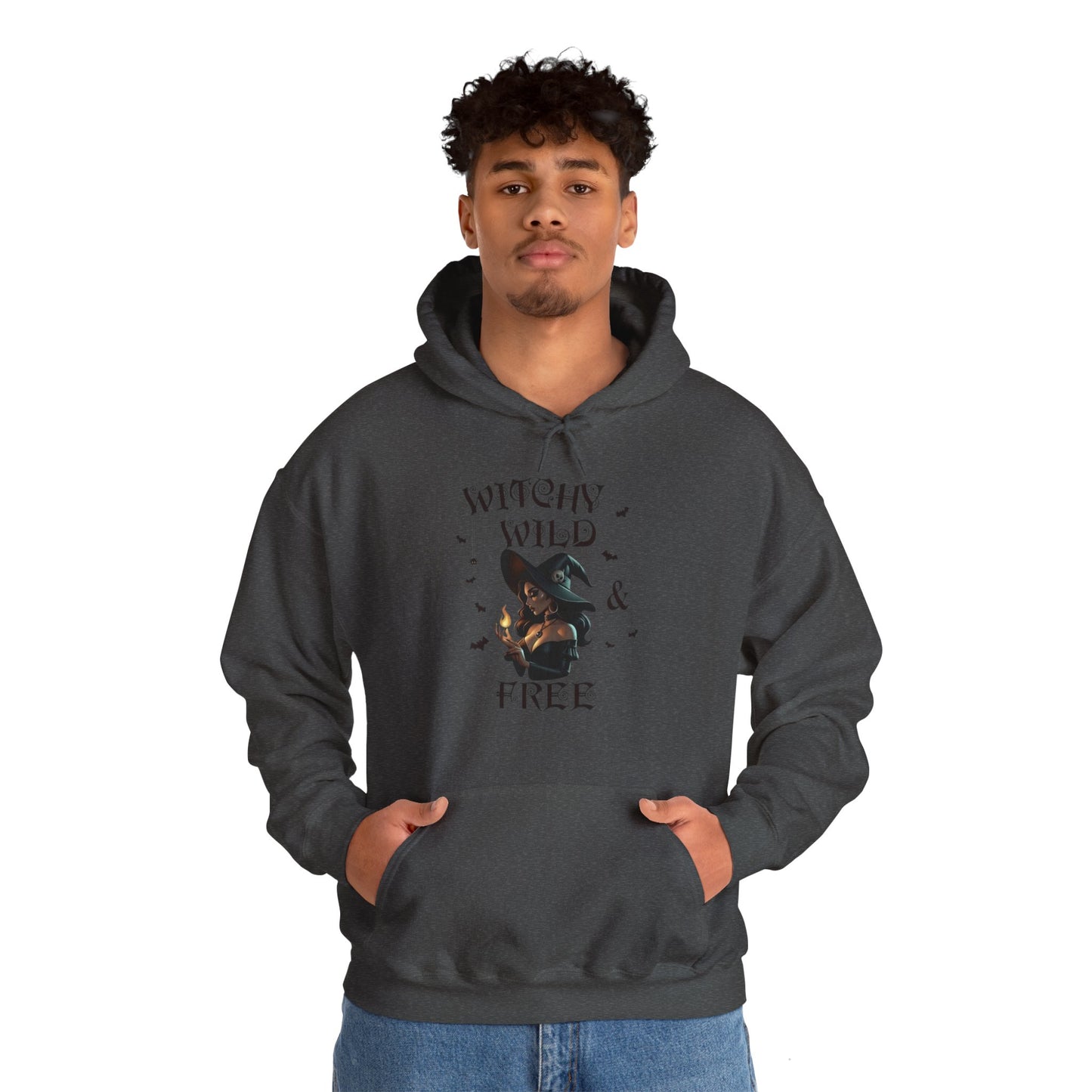 Witchy Wild & Free w/ Flame Hooded Sweatshirt
