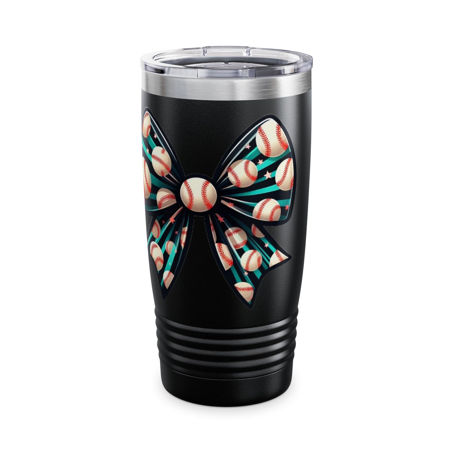 Baseball Prize Bow Stainless Steel Tumbler 20oz