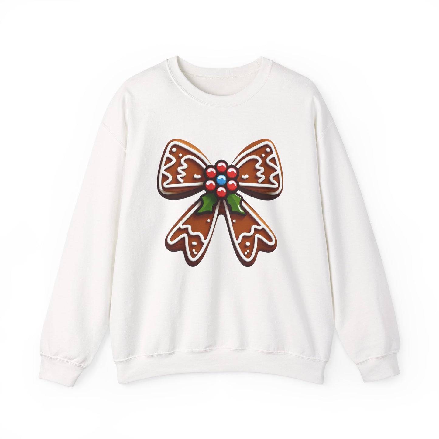 Holly and Gingerbread Bow Sweatshirt
