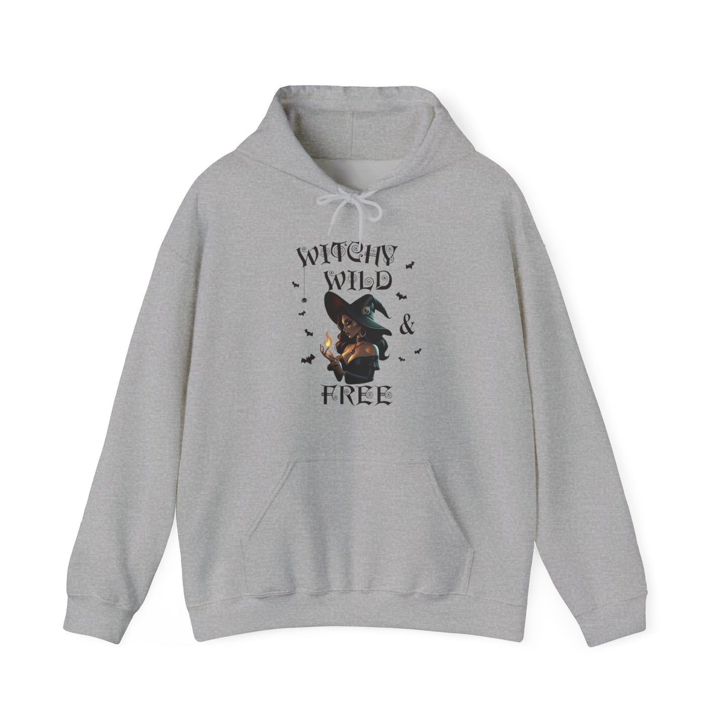 Witchy Wild & Free w/ Flame Hooded Sweatshirt